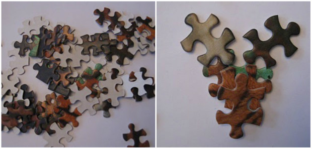 decoratiuni de craciun din puzzle